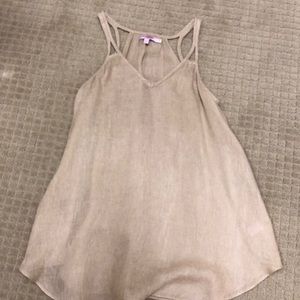 Calypso sheer linen tank top.  Excellent condition